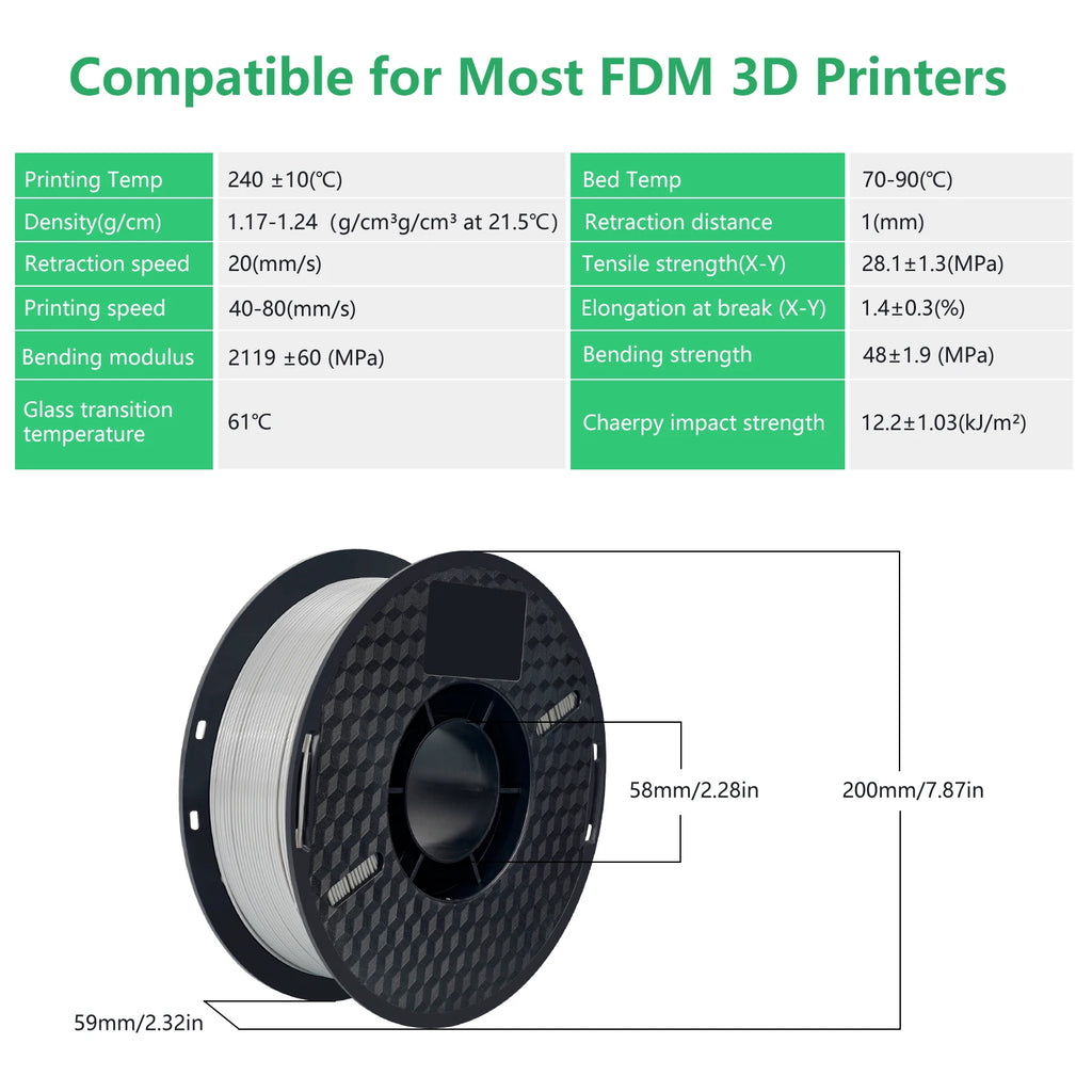 KINGROON PLA & PETG Filament Bundle, 10kg