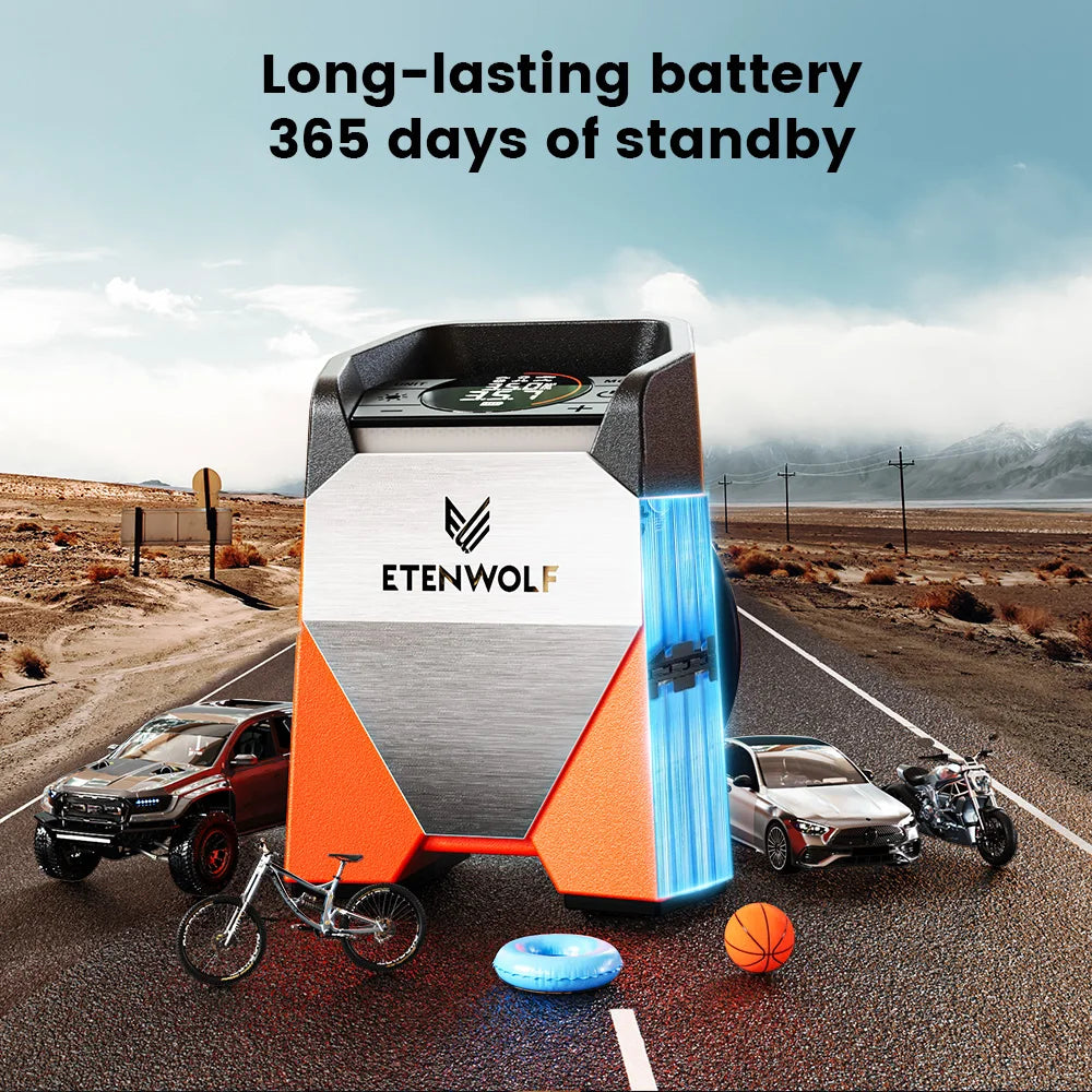 S3C 7800mAh Portable Air Compressor Suitable for Cars, Motorcycles, Cycling Balls 100% Duty Cycle Car Tire Inflator