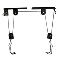 Bike Hoist for Garage Ceiling Mount Pulley System Bike Storage Set Of Bike Hangers for Garage Storage