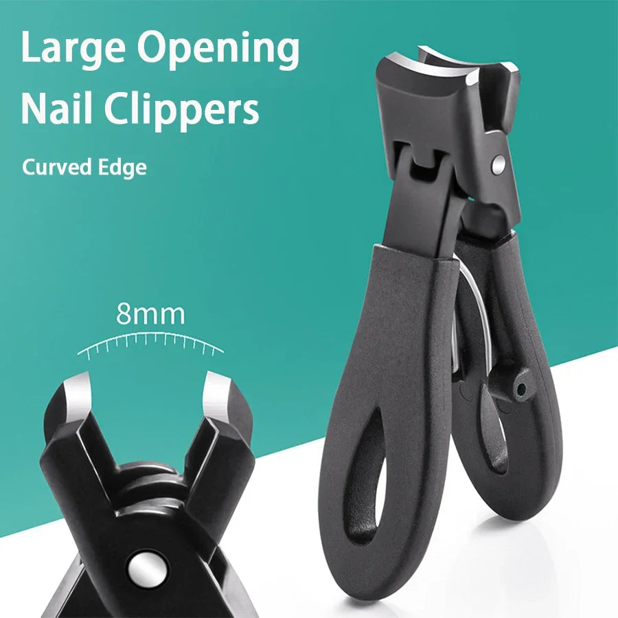 Wide Jaw Stainless Steel Nail Clippers