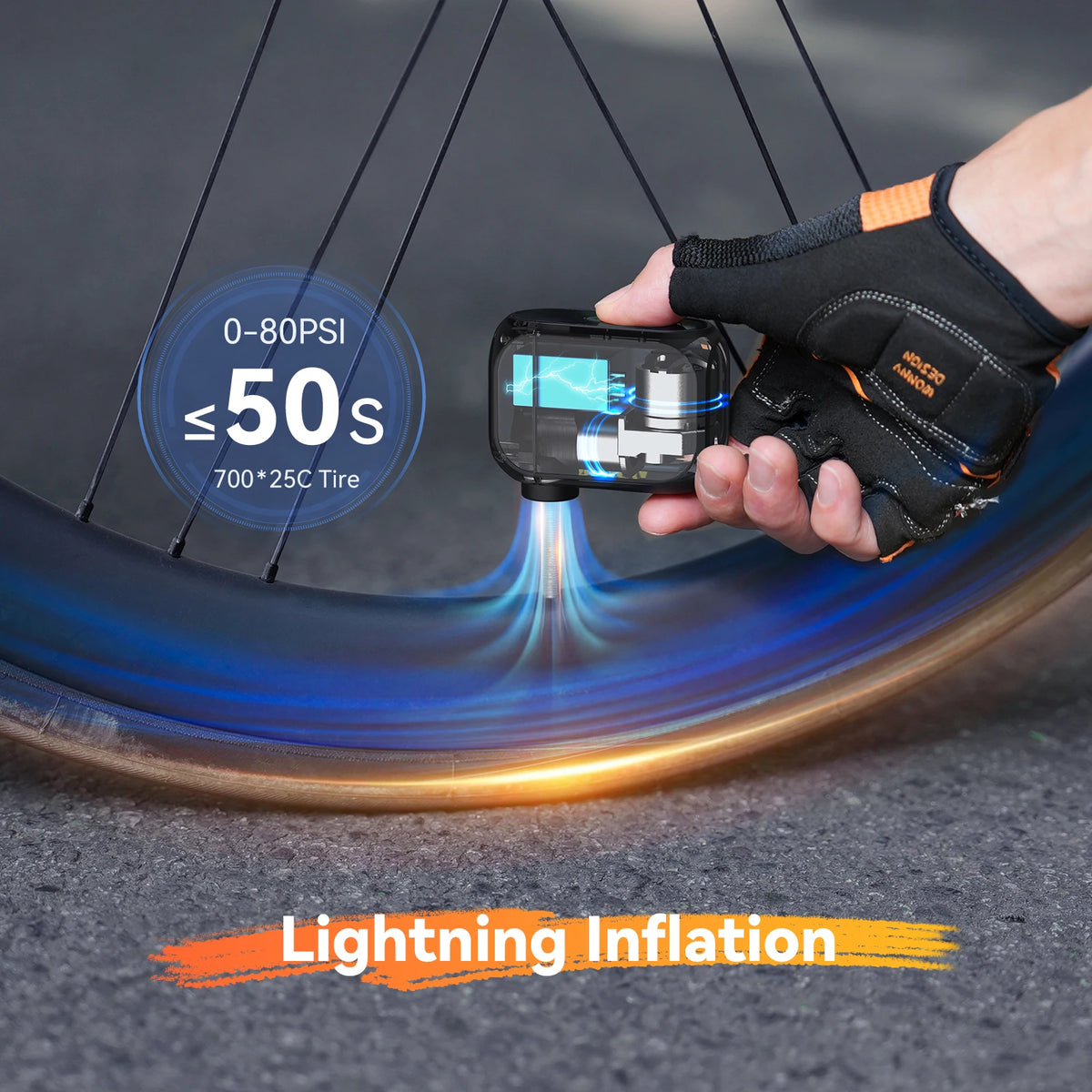 anoutway AT1 Pro Cordless Bike Tire Inflator