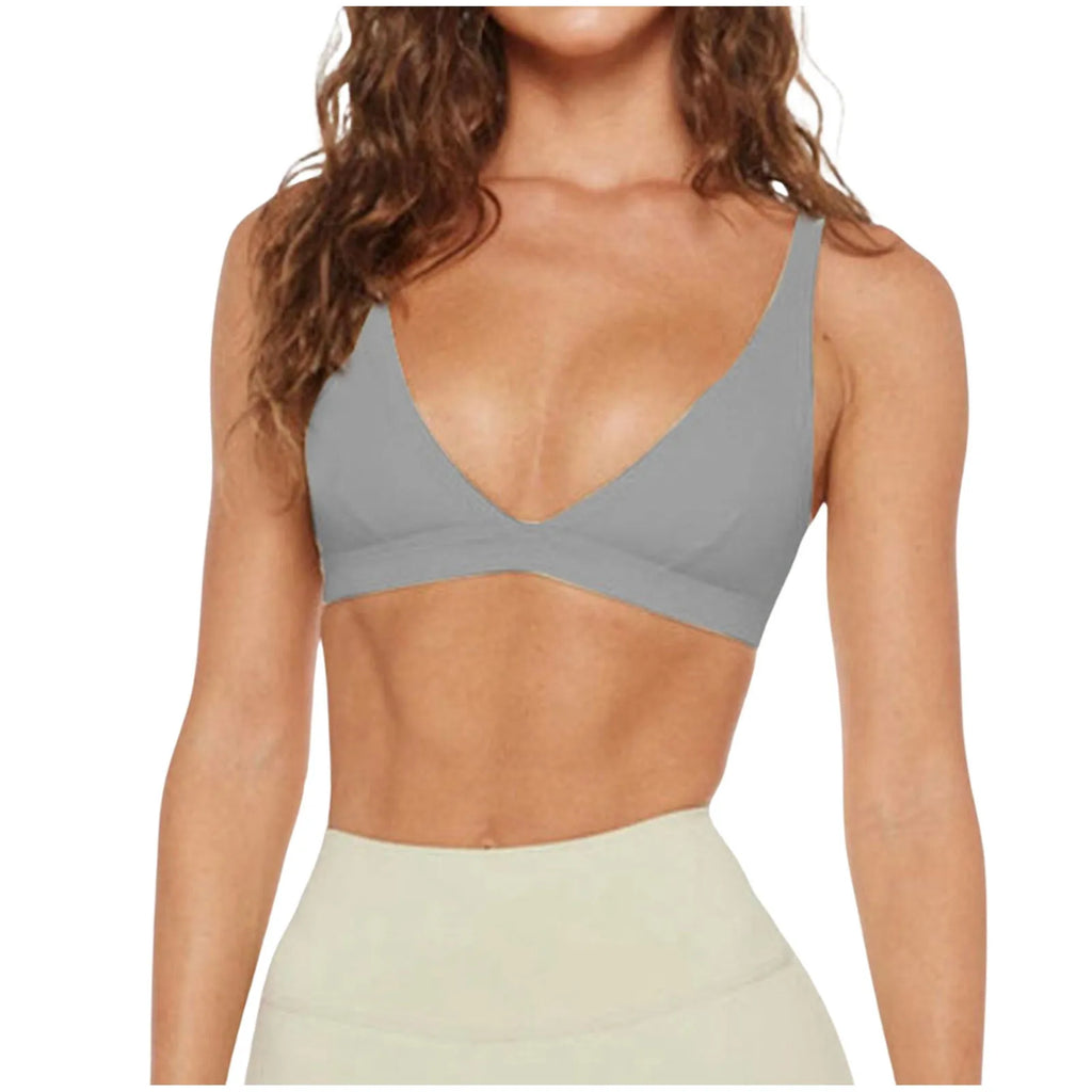 Crop Top Tanks For Women Loose Breathable Cool Liftup Air Bra 2024 New Chic Sports Bra White Top Push Up Basics Sports Bra
