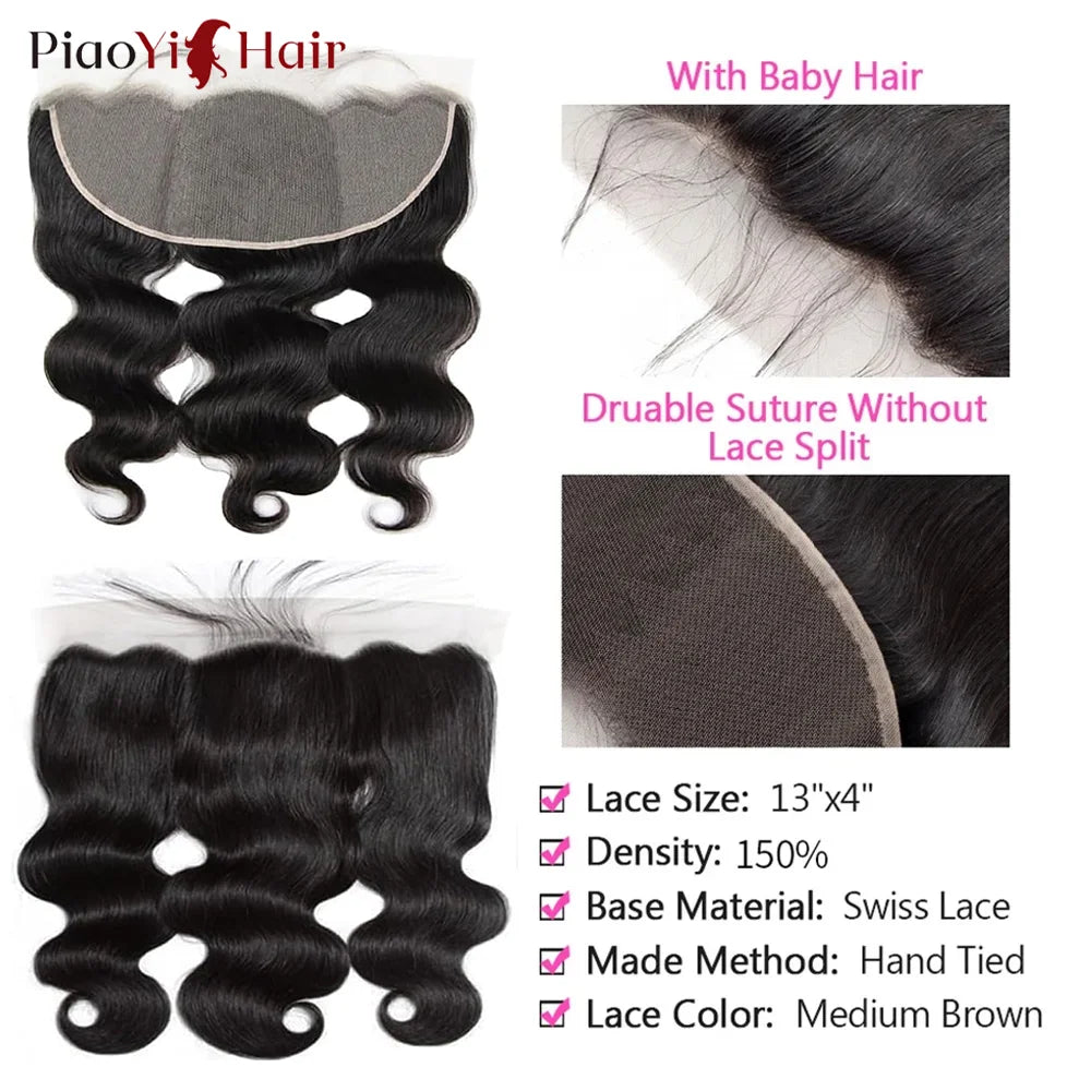 Body Wave HD Lace Frontal, Brazilian Human Hair