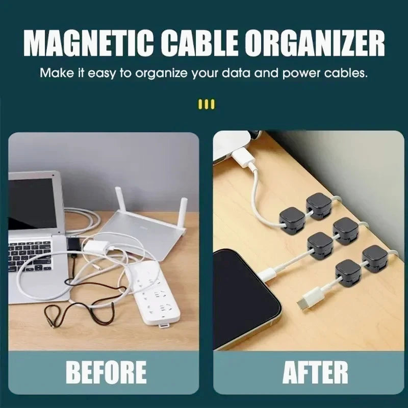 Magnetic Cable Clips, 6 Pack