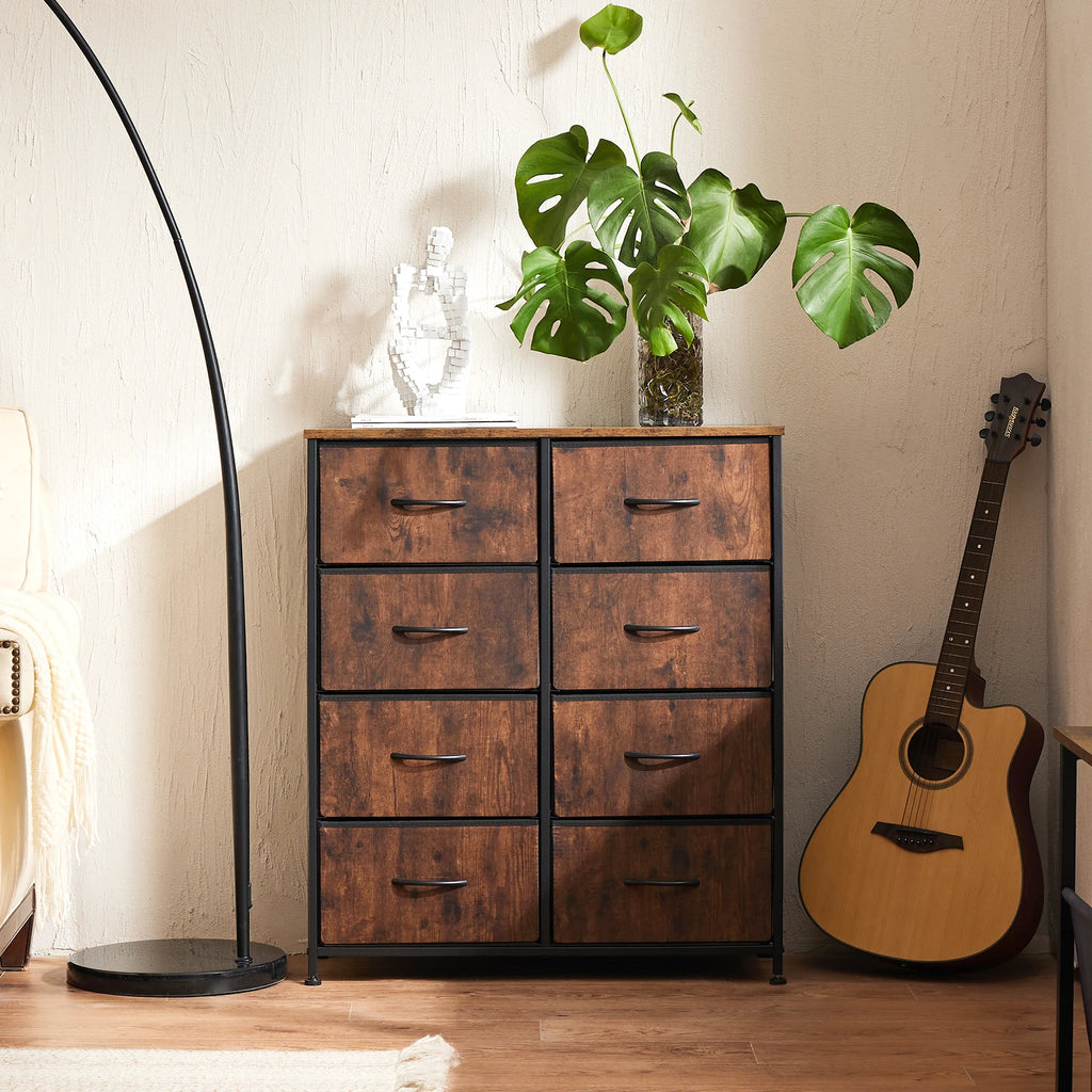 Fabric 8-Drawer Dresser Storage Cabinet