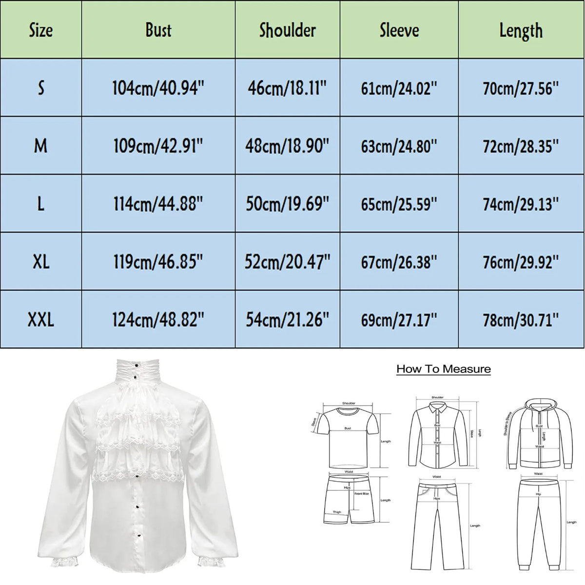Summer Holiday Masquerade Men'S Clothing Medieval Cos European And Retro Vintage Dress Shirt Halloween Costume Camisas De Hombre