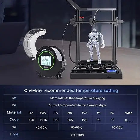 3D Filament Dryer S2 FilaDryer Dry Box S2 Drying Filaments Storage Box Keeping Filament Dry Holder Free 3D Printer Mate