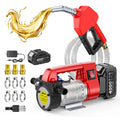 Taskstar Cordless Electric Diesel Transfer Kit with 2x6.6FT Hoses 12GPM Fuel Transfer Pump for 18V Makita Battery Pin
