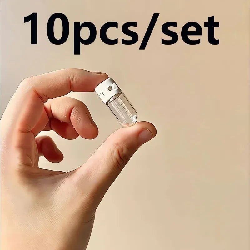 10-Pack Clear Leak-Proof Travel Bottles with Flip-Top, Refillable Lotion and Toner Containers