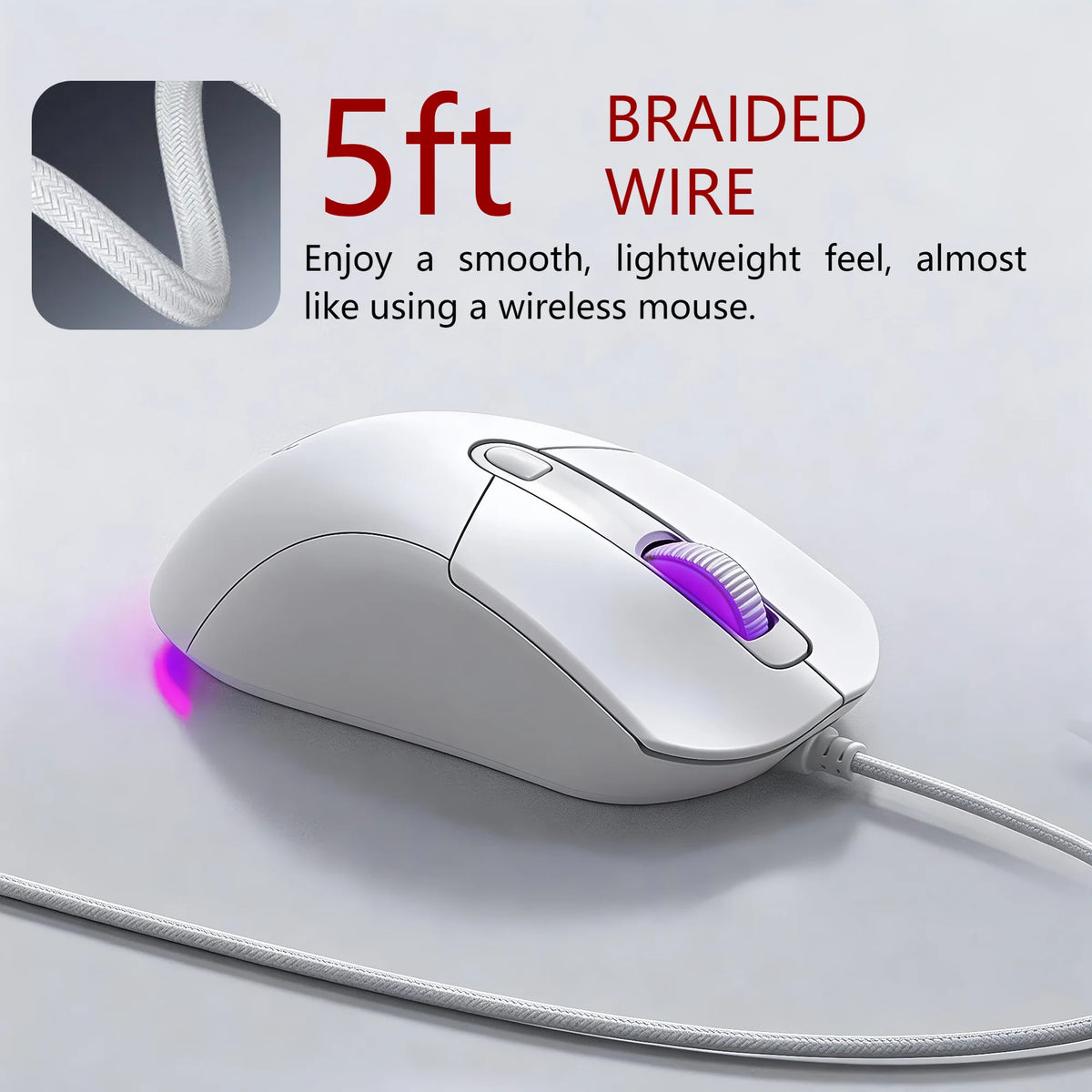 Wired RGB Gaming Mouse with 6 Programmable Buttons