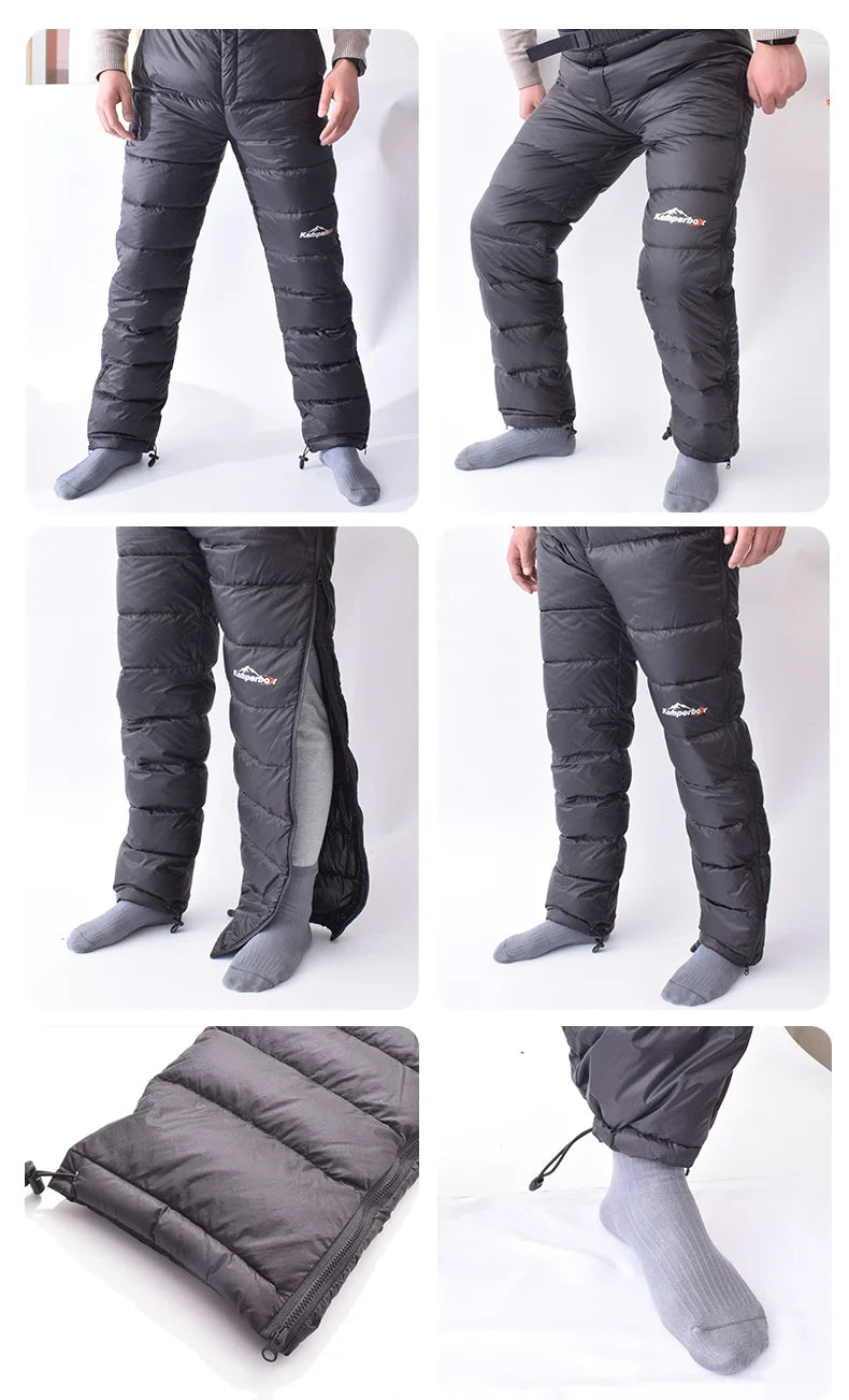 Kamperbox Hiking Men Pants Winter Down Pants Men Winter Down Trousers Hiking