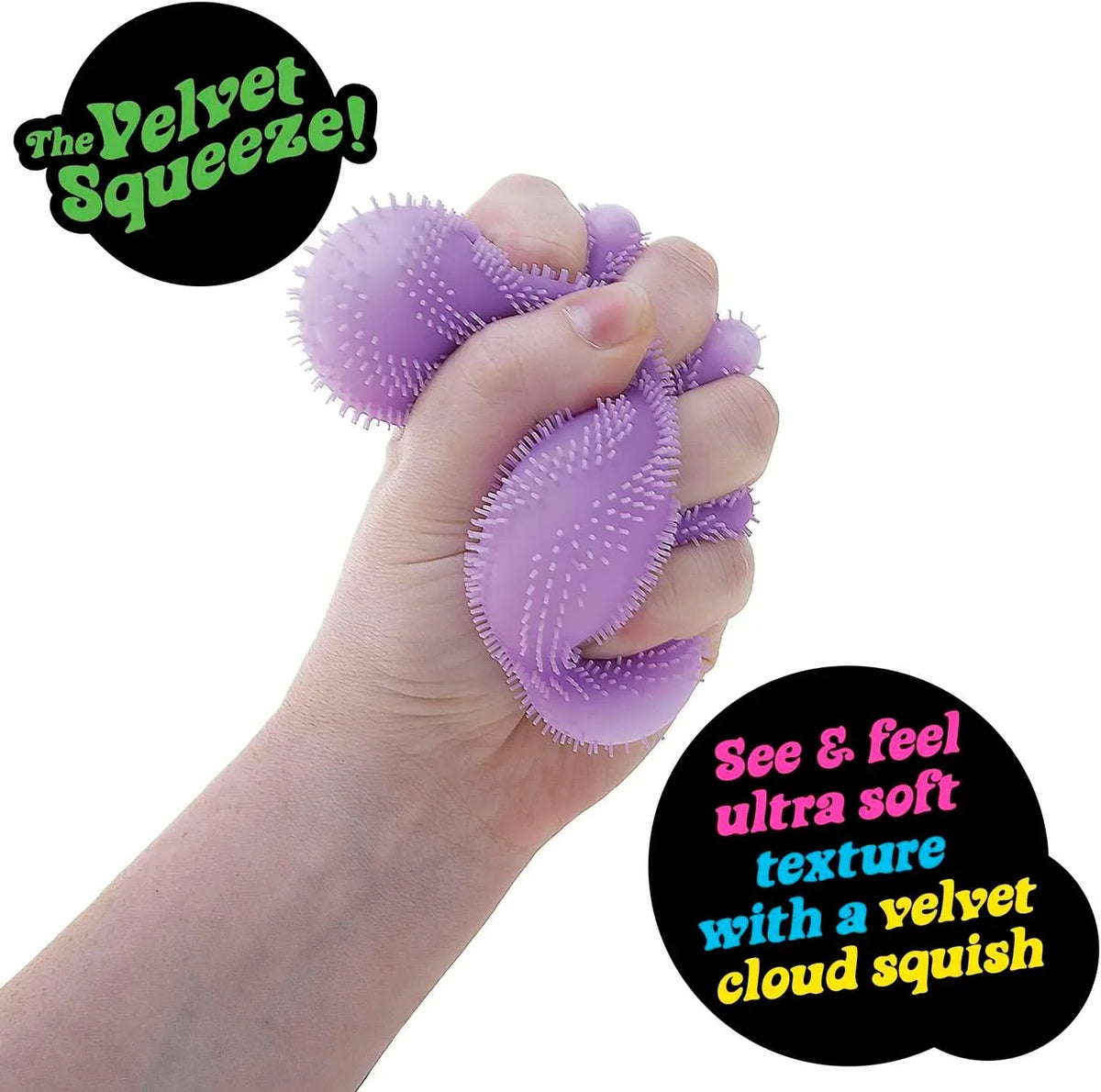 Nee Doh Fuzz Ball Blind Box, Soft Squeezable Fidget and Desktop Stress Ball