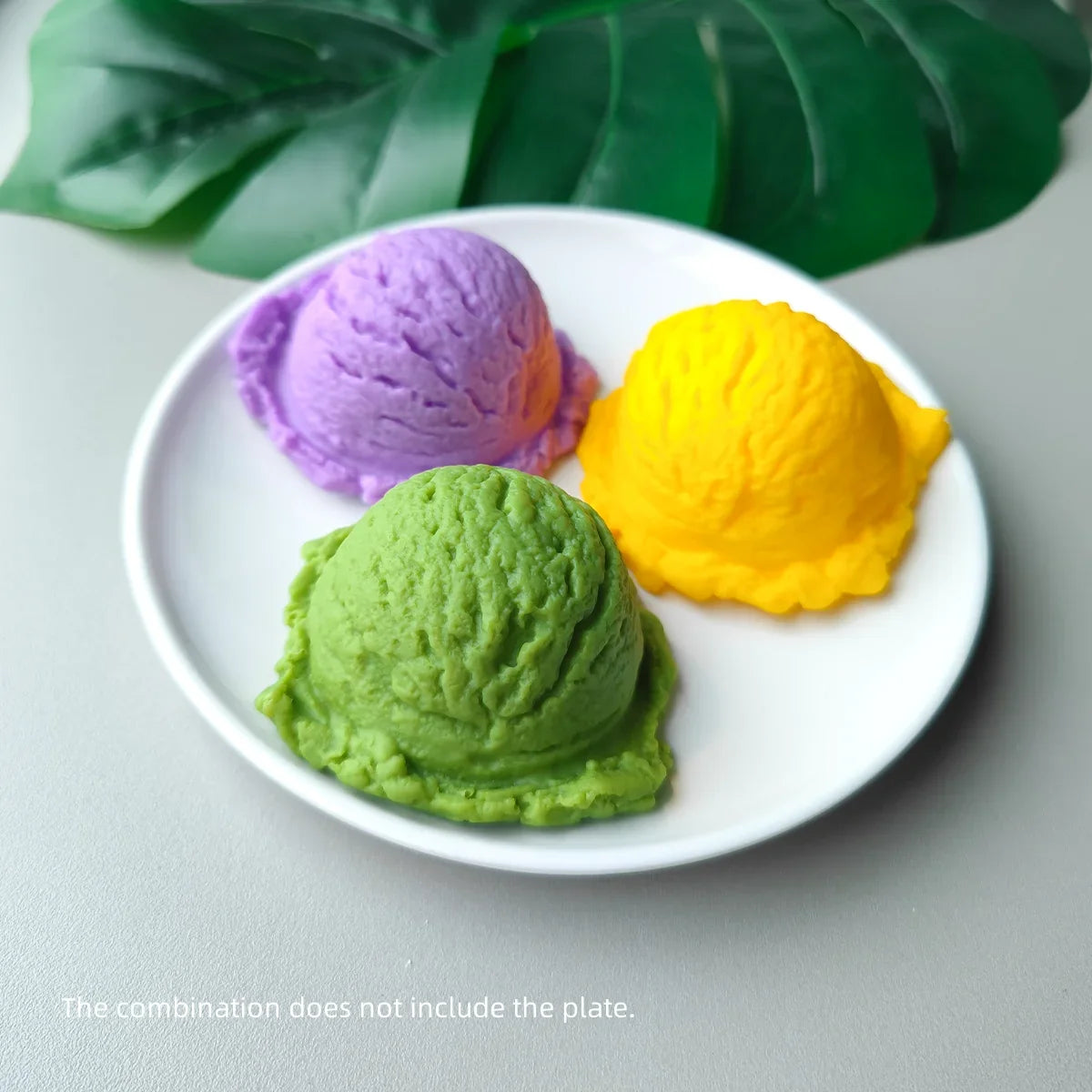Simulation Ice Cream Ball Model Fake Sweet Cone Dessert Shop Lifelike Decor Photography Props Display Fake Food Model Ornament