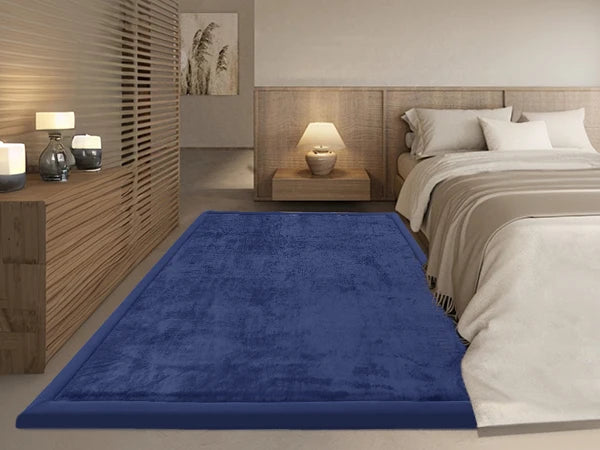 Carpet For Floor 2cm Thick Memory Foam Playpen Mat With Non-slip Bottom For Living Room Soft Velvet Minimalist Carpet Kids Rugs