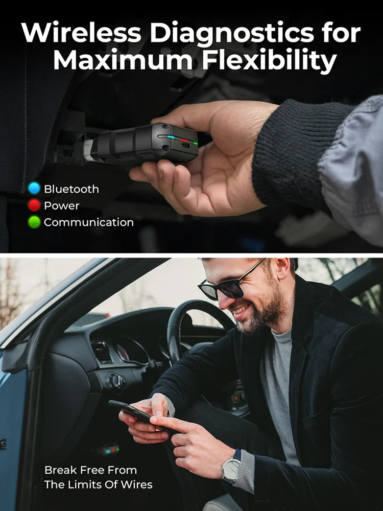 TOPDON TopScan Lite Scanner Smart Diagnostic Tool DTC Repair Guide Bluetooth OBD2 Code Reader Code Reader Full System