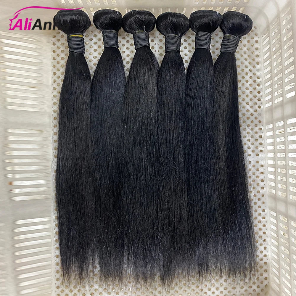 Straight Human Hair Bundles, 3 Pack