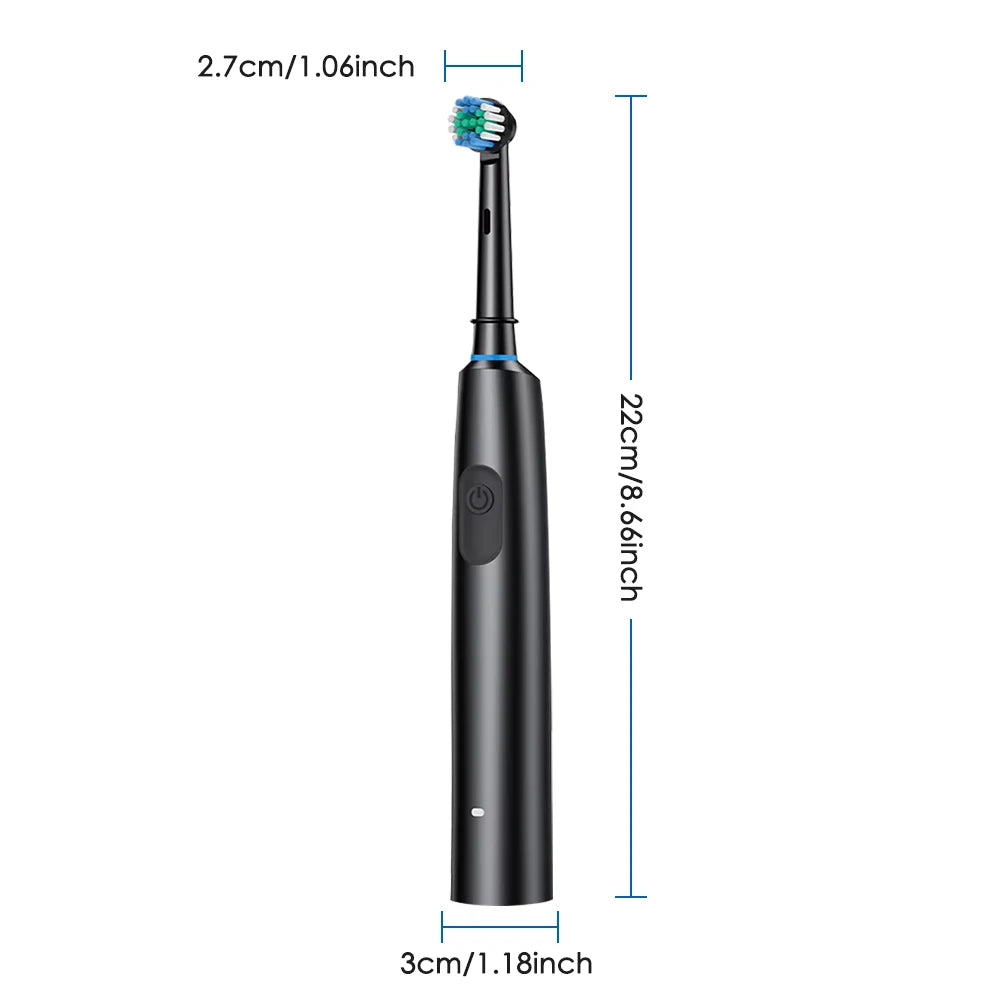 Rechargeable Electric Toothbrush, Waterproof Sonic Toothbrush with USB Charging