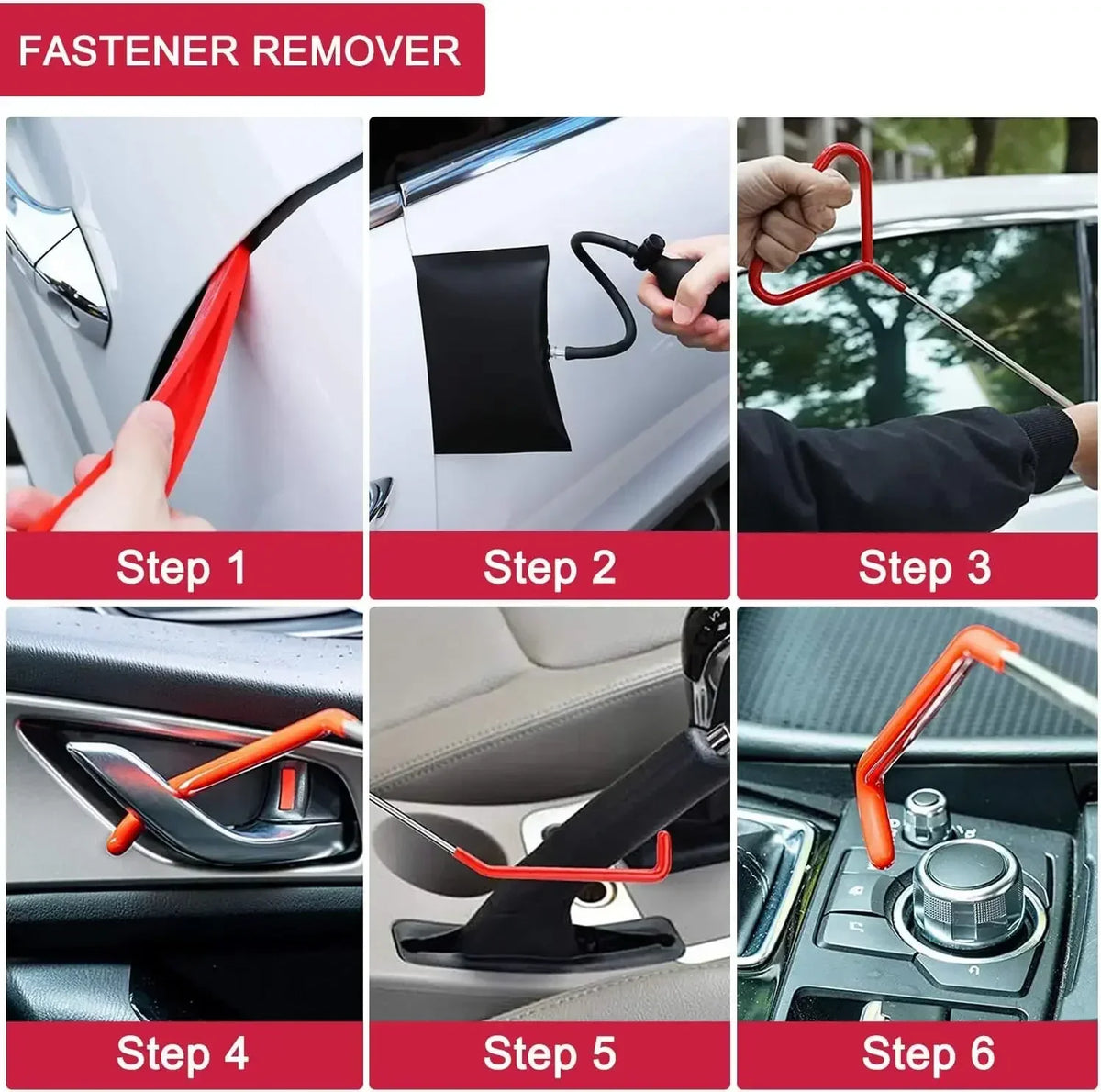 EAFC 21/18PCS Car Window Door Emergency Open Key Lost Lock Out Unlock Auto Tools Kit Air Wedge Bag PumpOpen Unlock for Car Truck