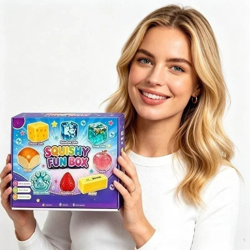 Cute Malt Candy Squishy Advent Calendar, 8 Surprise Malt Candy Gifts, Party Favors, Desktop Ornaments, Holiday Decor & Graduation Gifts
