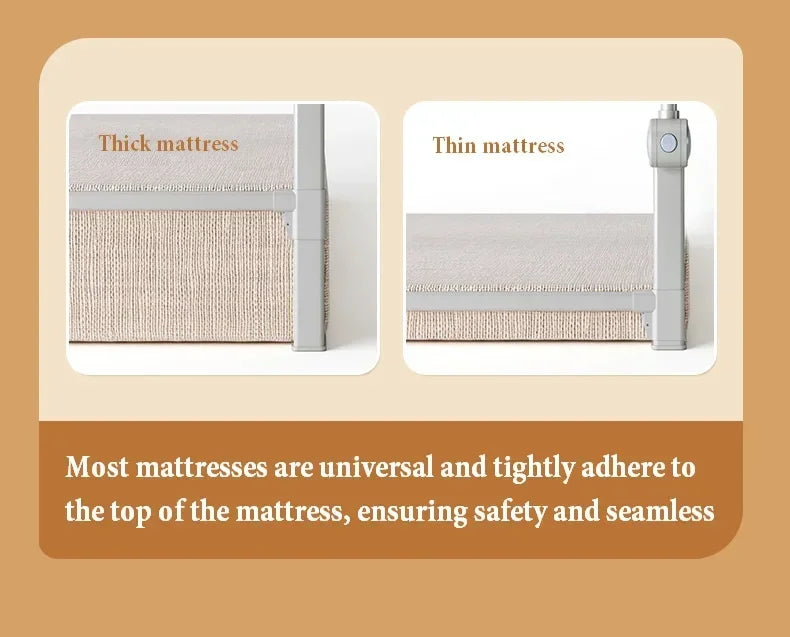 Adjustable Bed Rail Guard for Toddlers, Portable Anti-Fall Safety Bed Barrier
