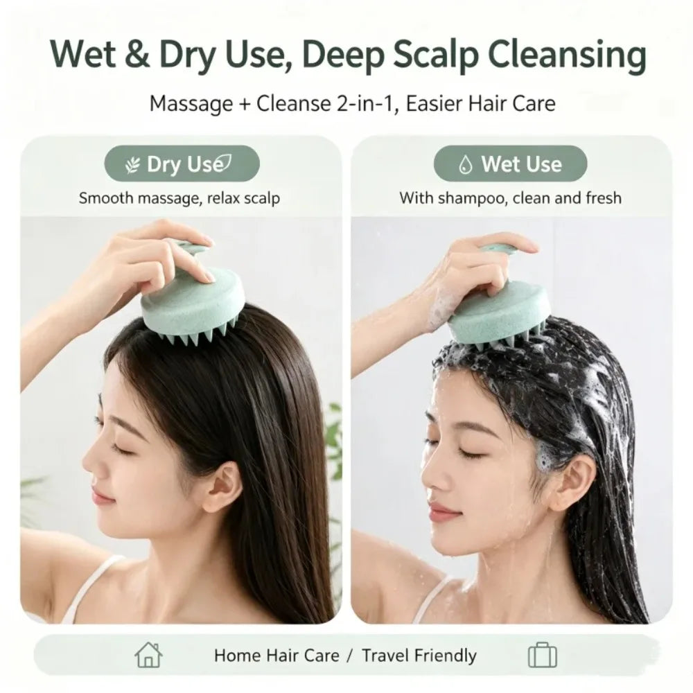 Wet & Dry Scalp Massage Brush