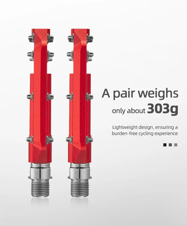 Bike Pedals Aluminum Alloy Anti-slip One-Piece Ultralight Sealed Bearing Cycling Pedals Waterproof Bicycle Accessories