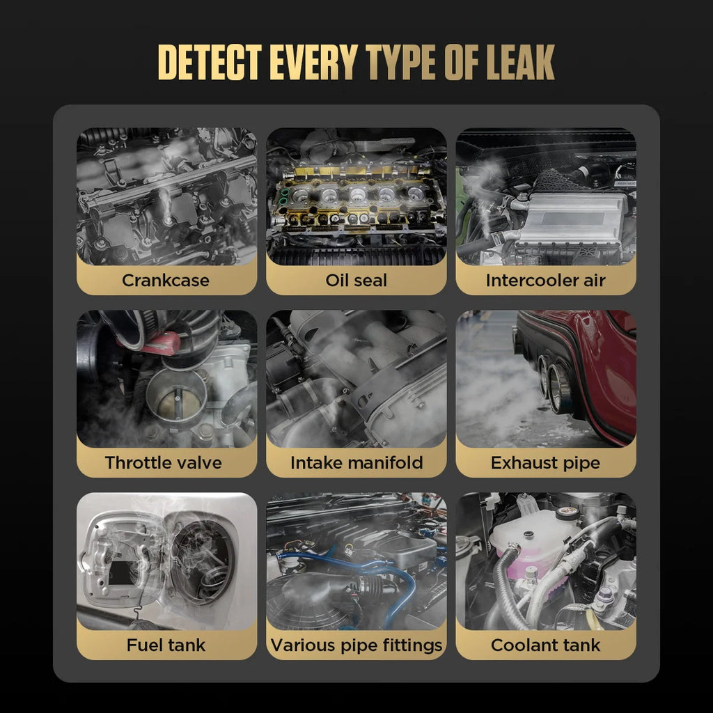 AUTOOL SDT100 Automotive Smoke Leak Detector 12V Smoke Machine EVAP Pipe Smoking Generator Pipe Leakage Analyzer Diagnostic
