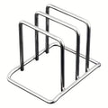 Stainless Steel Pot Lid and Cutting Board Organizer, Space-Saving Kitchen Rack