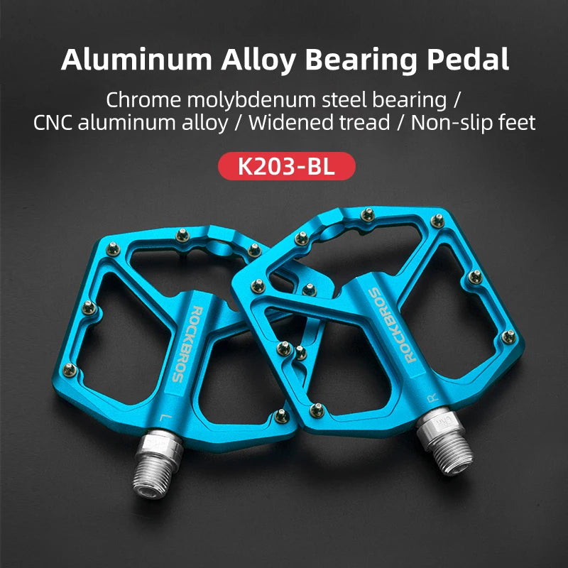 Bike Pedals Aluminum Alloy Anti-slip One-Piece Ultralight Sealed Bearing Cycling Pedals Waterproof Bicycle Accessories