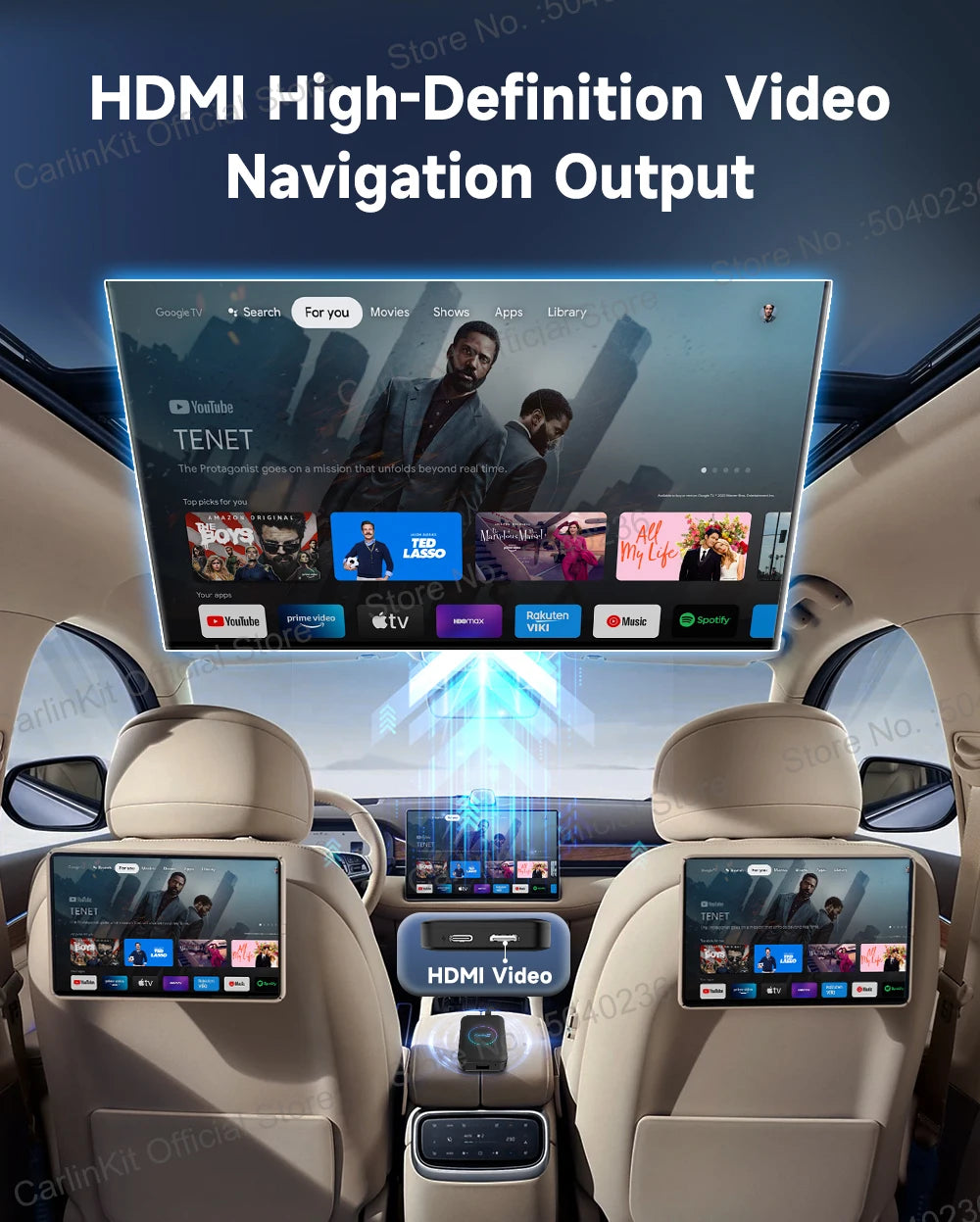 2026 CarlinKit Android TV Box LITE CarPlay Android Auto Wireless USB Adatper Support Netfilx Youtube Spotify For Car Multimedia