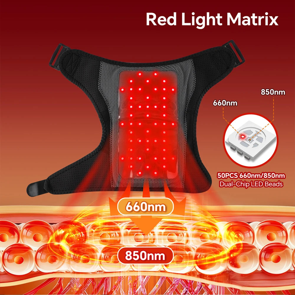 Heated Shoulder Brace and Massager, Adjustable Electric Heating Wrap for Shoulder and Arm