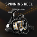 ROOBLINOS RY Spinning Reel, 5.2:1 Gear Ratio, CNC Machined Aluminum Spool, Smooth Powerful Fishing Reel for Fresh & Saltwater