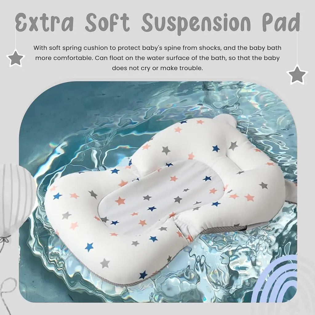 UBRAVOO Foldable Baby Bathtub Set with Temperature Display, Newborn and Infant Tub