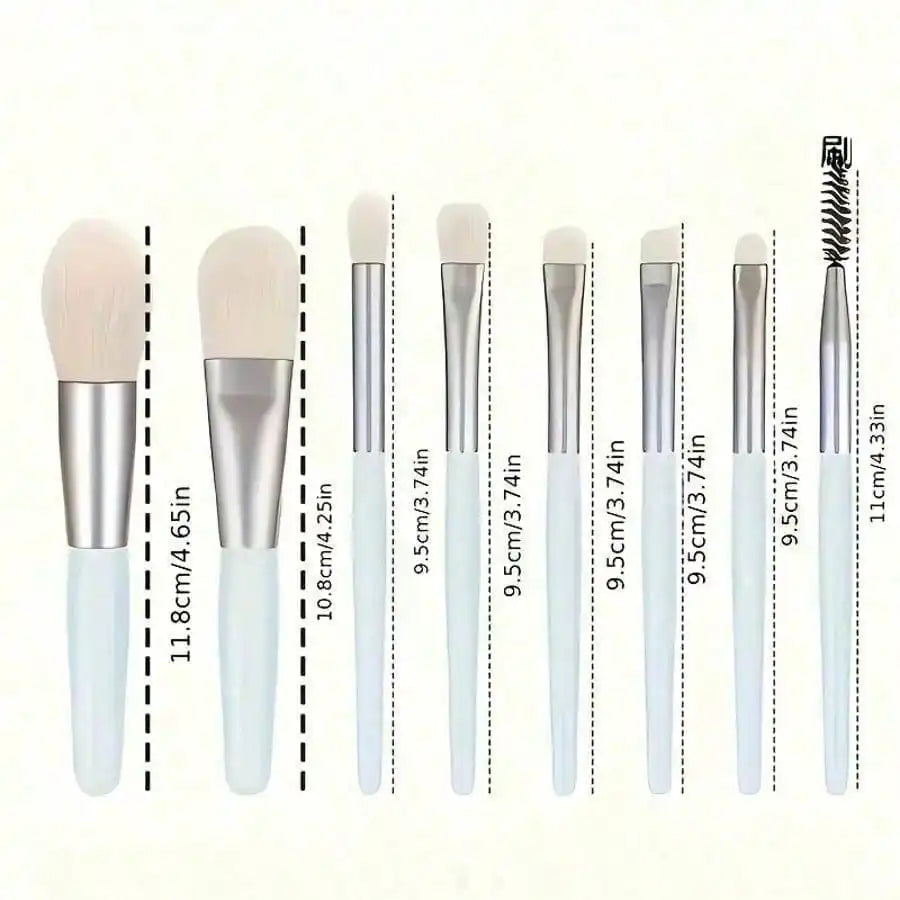 8-Piece Mini Makeup Brush Set