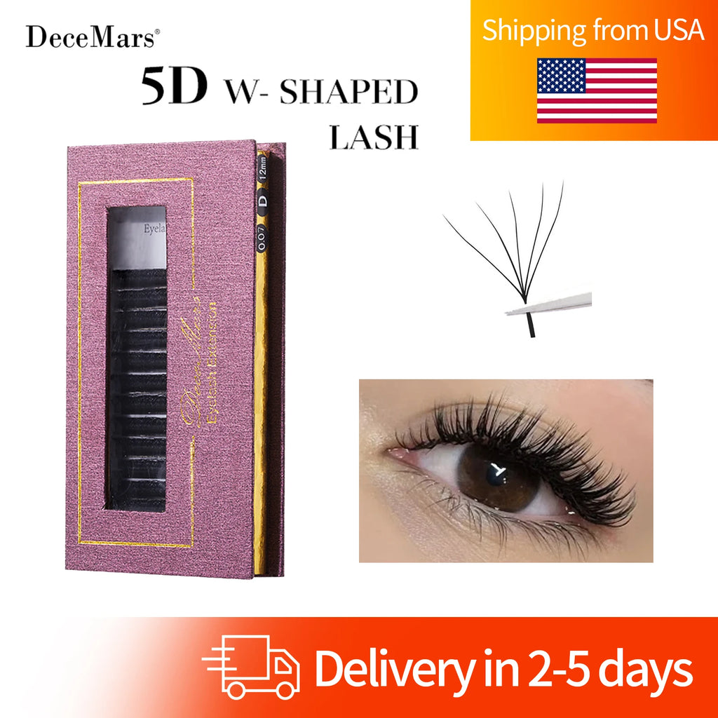 DeceMars 5D W-Shape Eyelash Extensions Tray