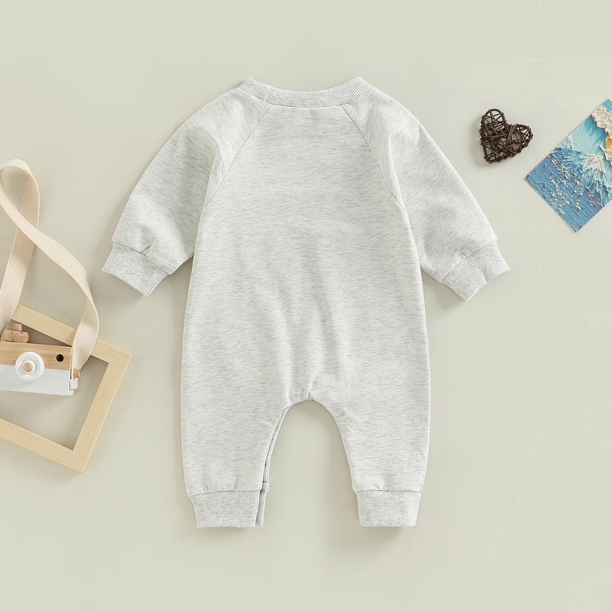 Autumn Infant Baby Girls Boys Spring Jumpsuit Cartoon Letter Print Long Sleeve Full Length Romper Fall Clothes