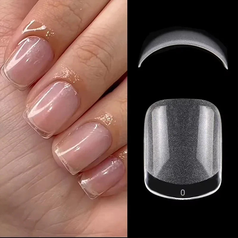 XXS Short Almond Soft Gel Nail Tips, 120 Pieces