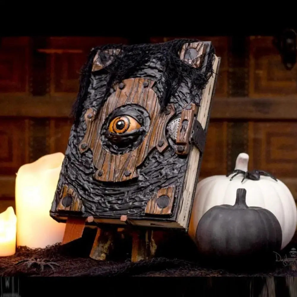 Halloween Witch Spell Book Prop, Gothic Decor Ornament