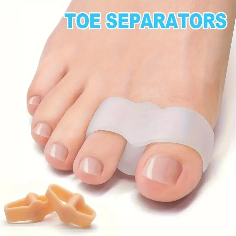 Silicone Gel Toe Separators, 2 Pairs