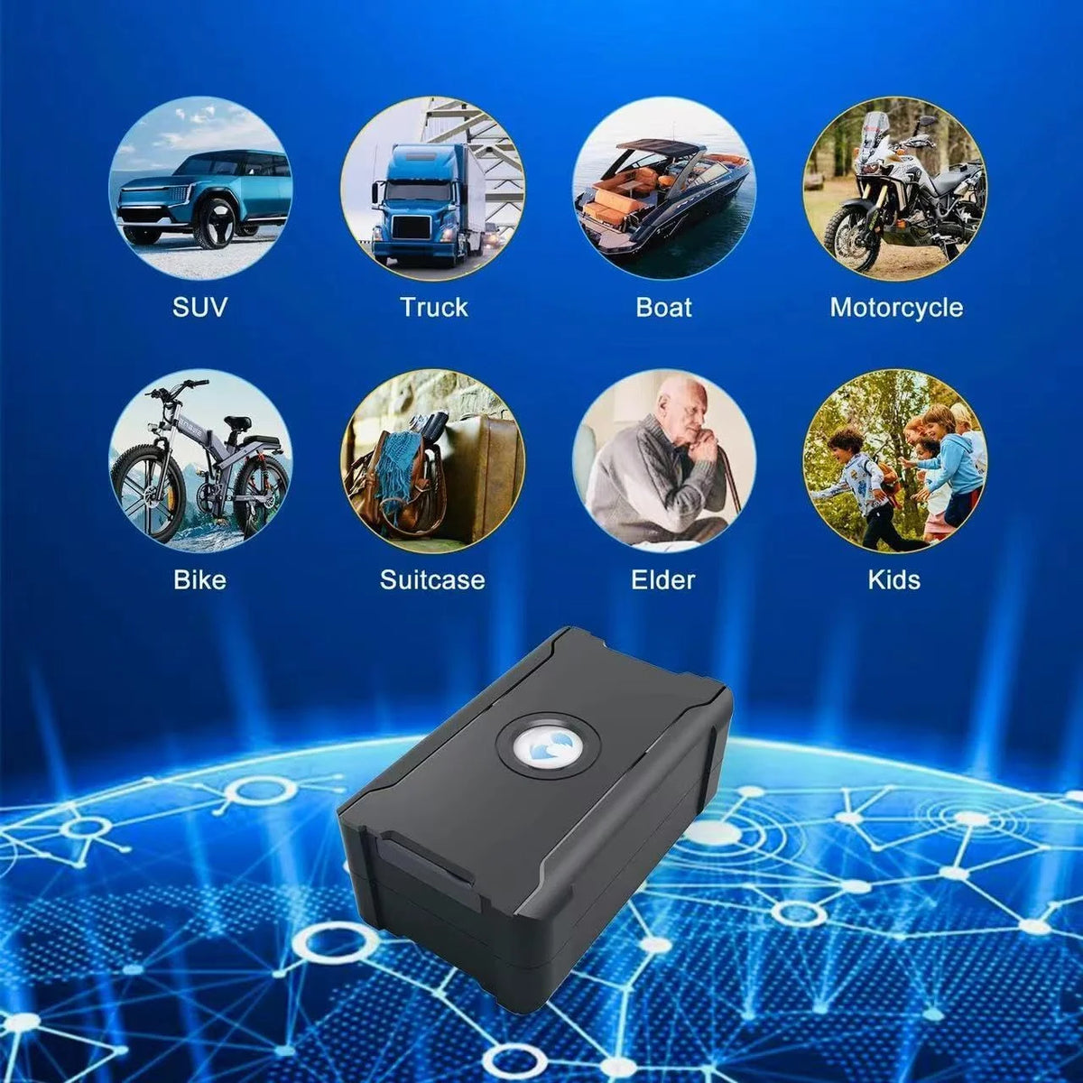 5m Accuracy GPS Tracker Smart Car Systems, Auto Anti-theft Real-time Locator Geofence Vibration Alert, Fee Required