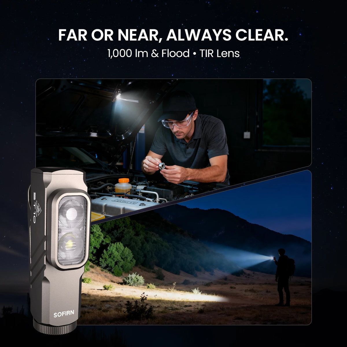 SOFIRN ST10 1000lm EDC Flashlight