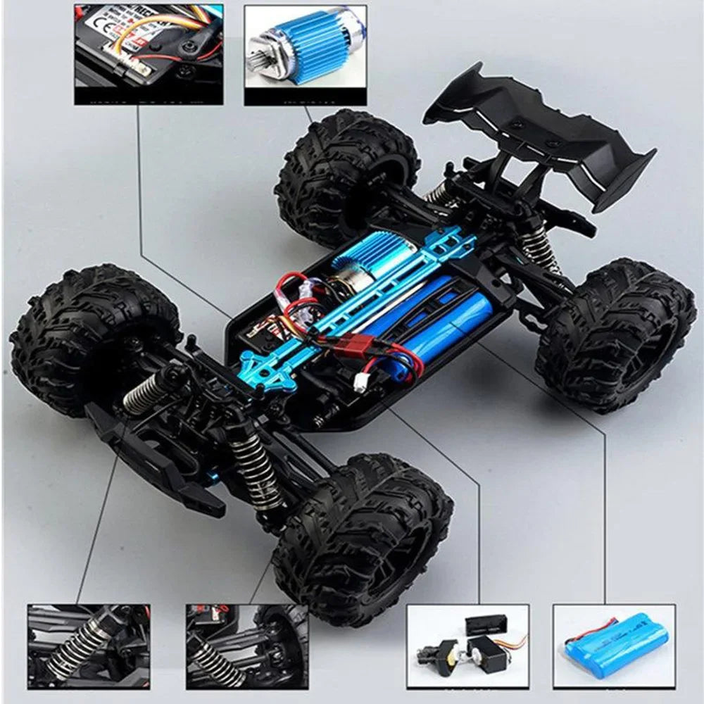 1:16 Scale Large RC Car 50km/h High Speed 4WD Children Toy for Boys Remote Control Car 2.4G Off Road Monster Truck RC Toy