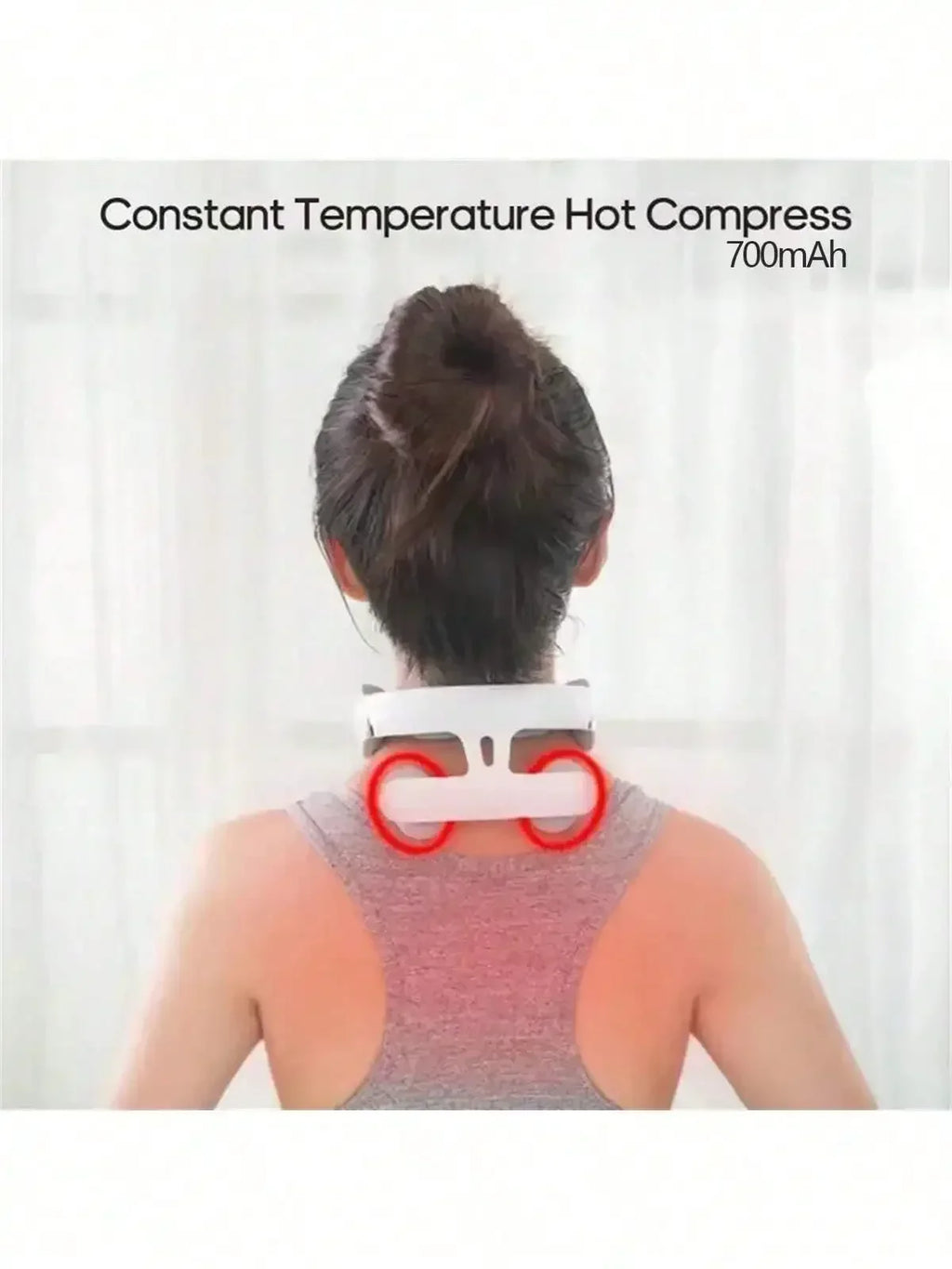 1 Pc Smart Portable Neck Shoulder Massager, Rechargeable Electric Massage Machine, for Home & Office Daily