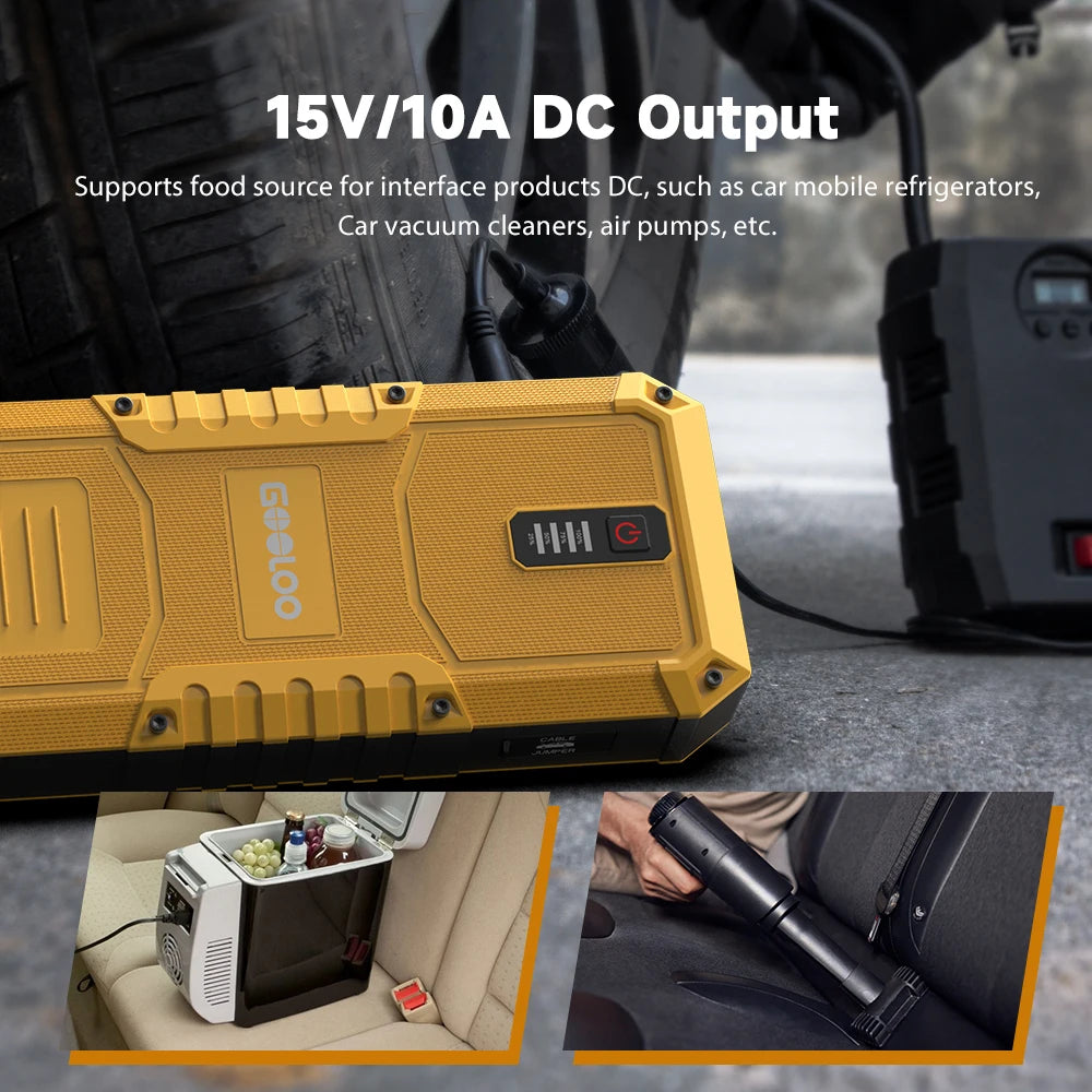 GP4000 PLUS 4000A 12V Portable Car Jump Starter, SuperSafe Lithium Battery Booster Pack, Spark-Proof with LED Light