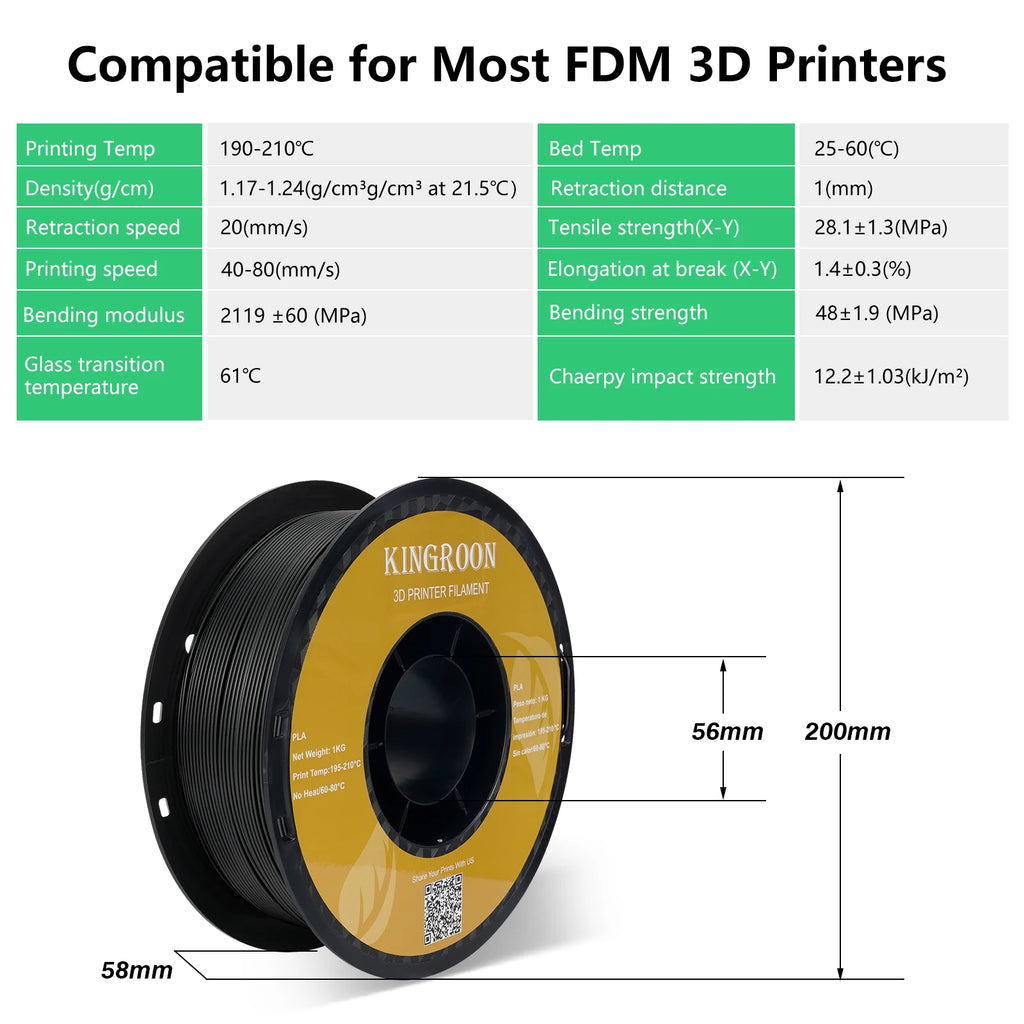 KINGROON PLA & PETG Filament Bundle, 10kg