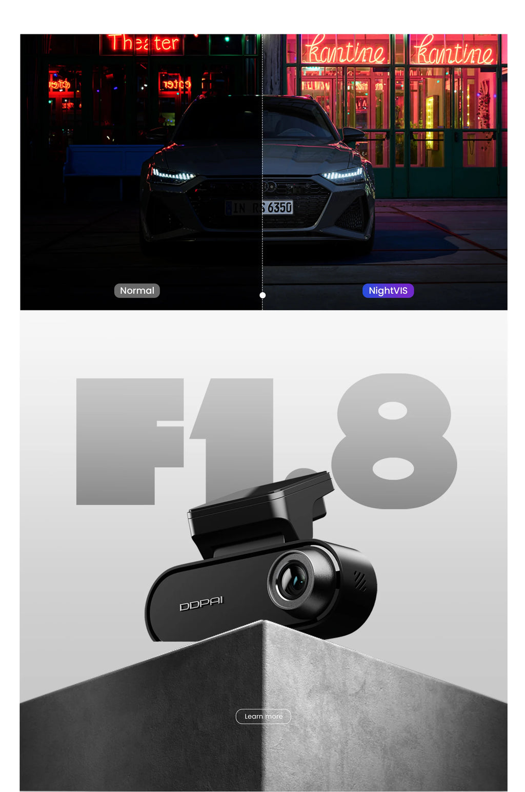 DDPAI N5 Dual 4K Front & Rear Dash Cam