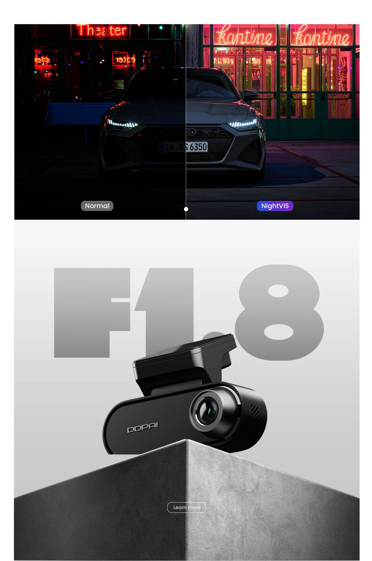 DDPAI N5 Dual 4K Front & Rear Dash Cam