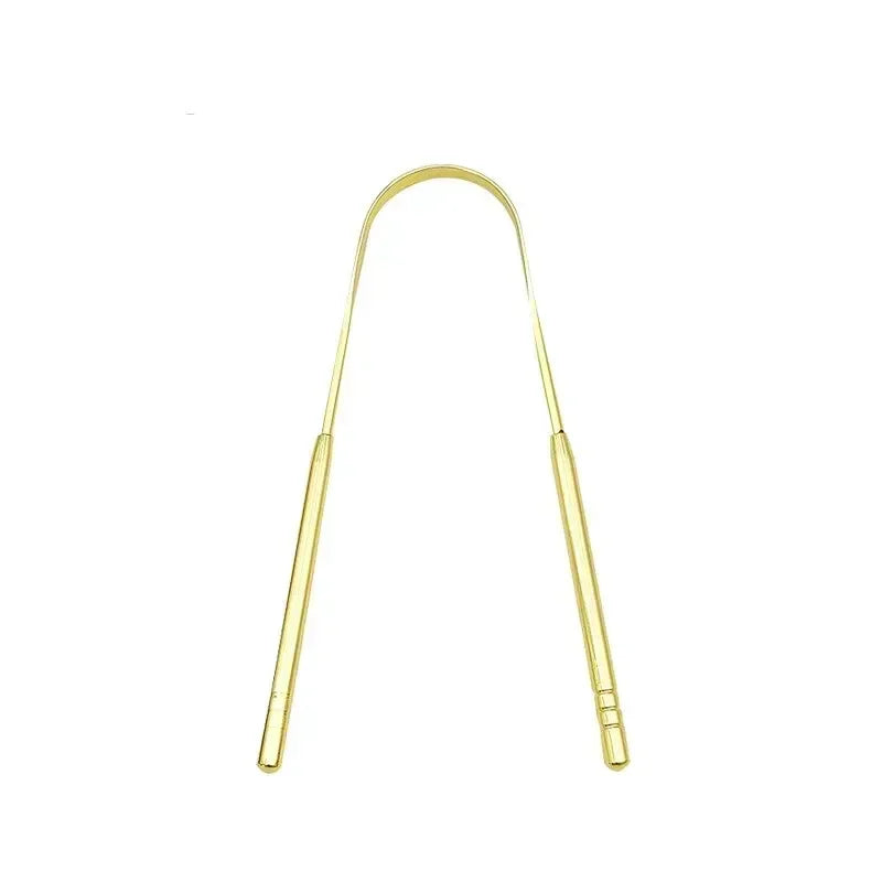 Stainless Steel Tongue Scraper, U-shaped Metal Tongue Cleaner 3 Colors, Fresh Breath Oral Hygiene Care Tool