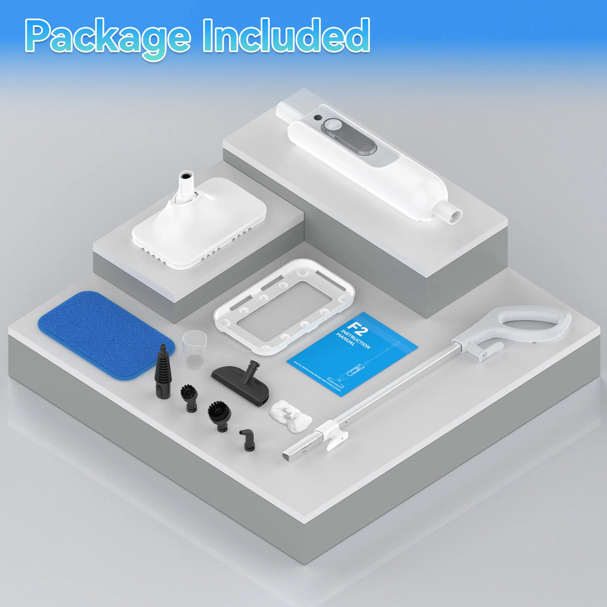 INSE 6-in-1 Steam Mop, High-Temperature Floor Steam Cleaner with Detachable Handheld Unit