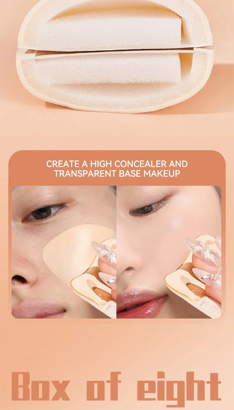 Soft Marshmallow Air Cushion Sponge Powder Puff Dry Wet Dual Use For Liquid Foundation Base Daily Cosmetic Makeup Tool